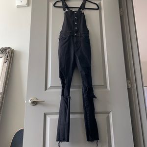 Tripp NYC Distressed Overalls Size 26